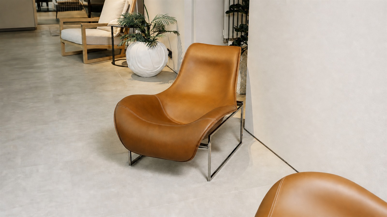 Кресло Mart Light Brown pelle — B&B Italia, кожа, фото 6