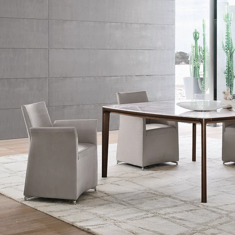 Каркас и наполнение: металл, пенополиуретан. Современный дизайн Стул Dhalia — Alivar, кожа