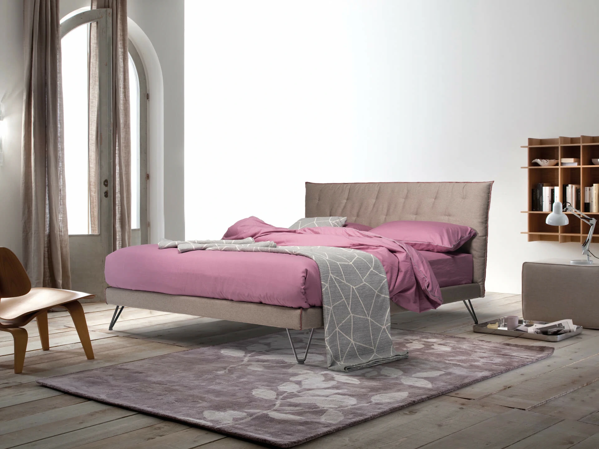 Кровать Charlotte — Altrenotti, текстиль, фото 3