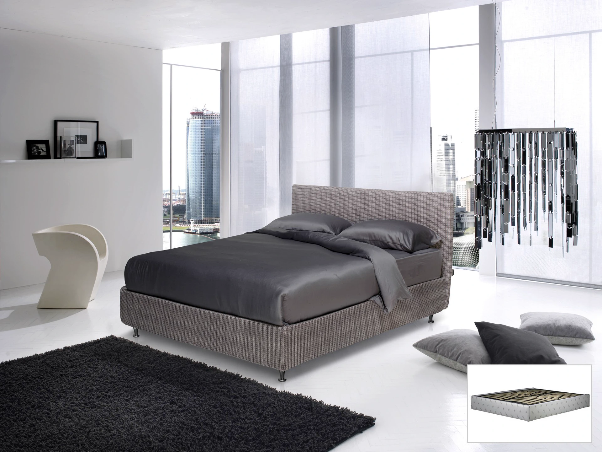 Кровать Levanzo alto — Altrenotti, текстиль, фото 6