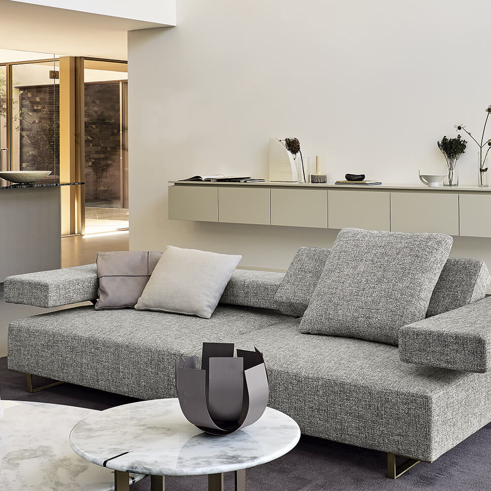 Каркас и наполнение: металл. Современный дизайн Диван Loft — Arketipo, ткань, фото 2