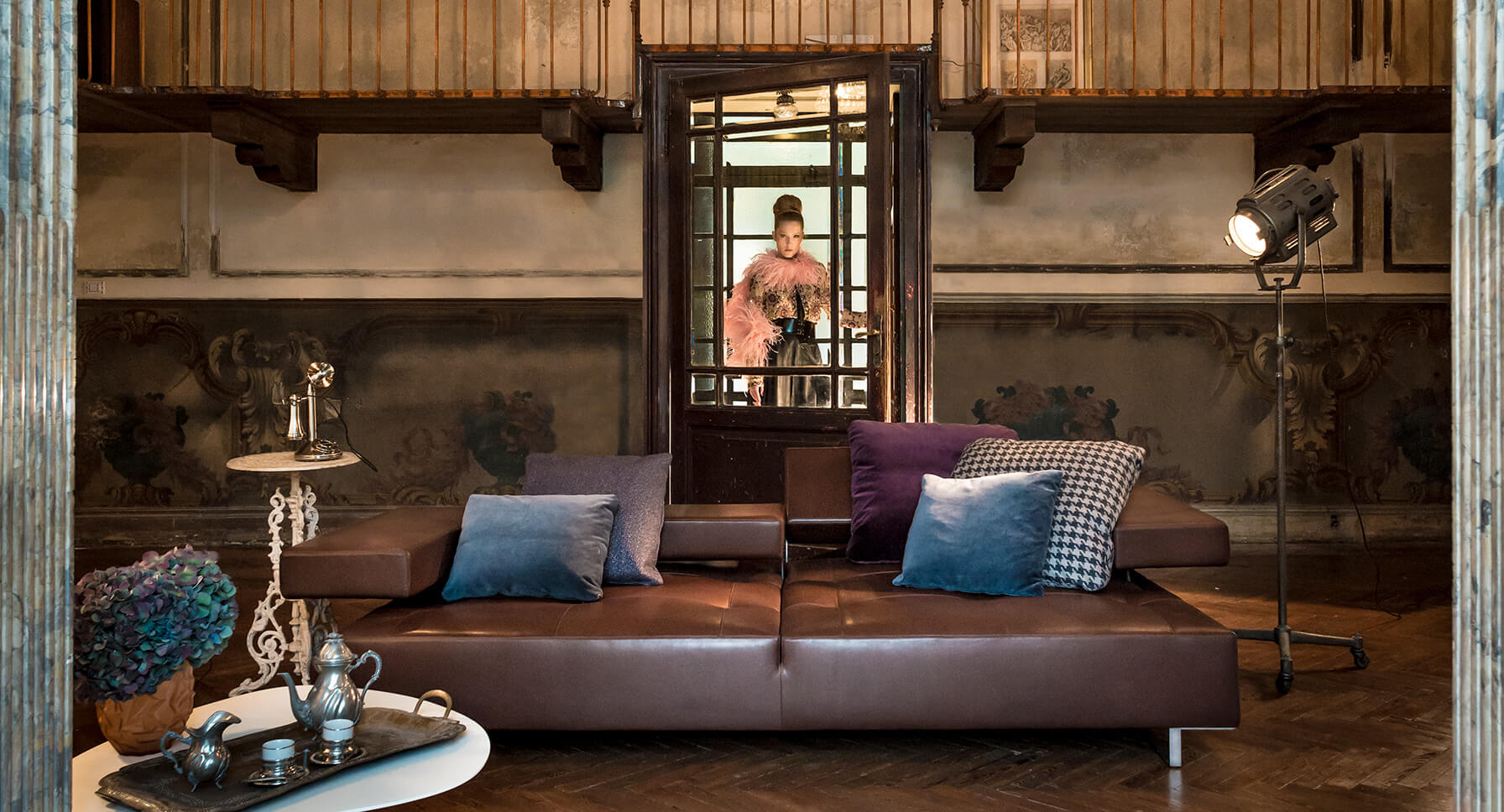 Каркас и наполнение: металл. Современный дизайн Диван Loft — Arketipo, ткань, фото 4