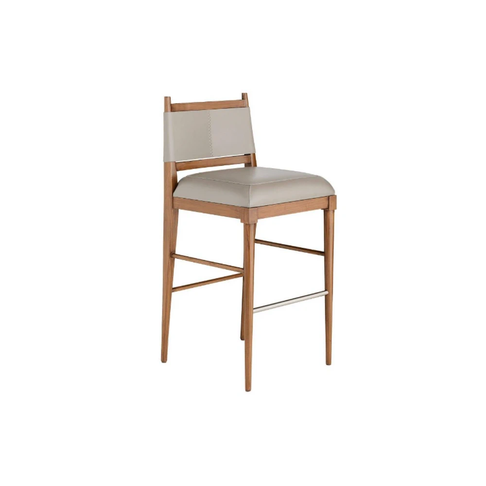 Барный стул Keegan — Arteriors, кожа
