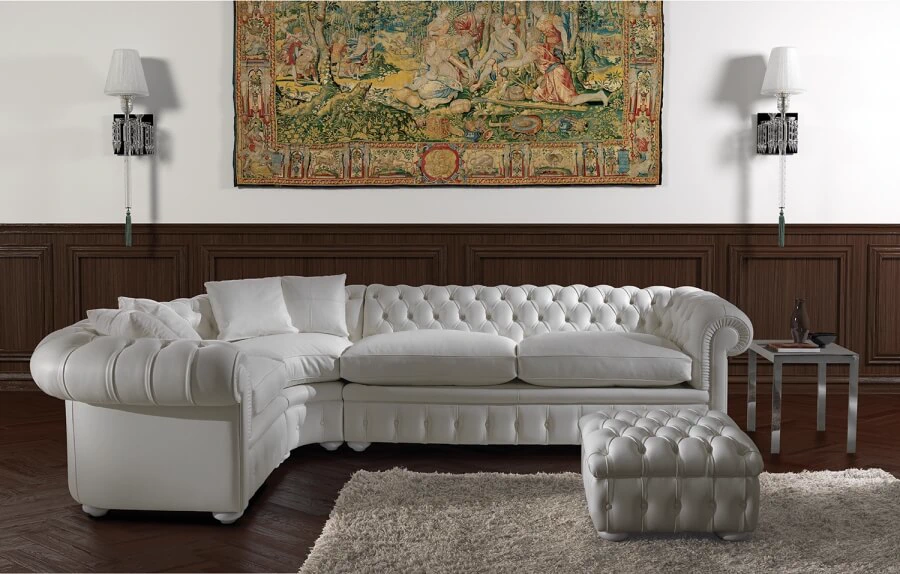 Диван Chesterfield — Asnaghi, ткань, фото 3
