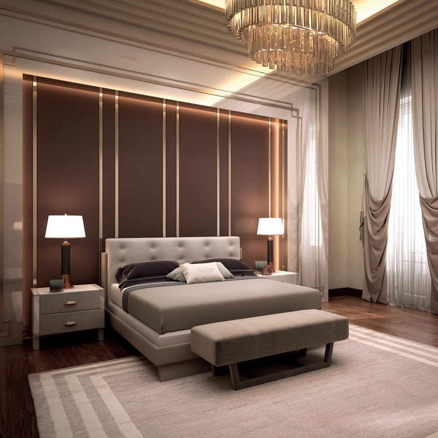 Кровать Hudson — Asnaghi, кожа, фото 3