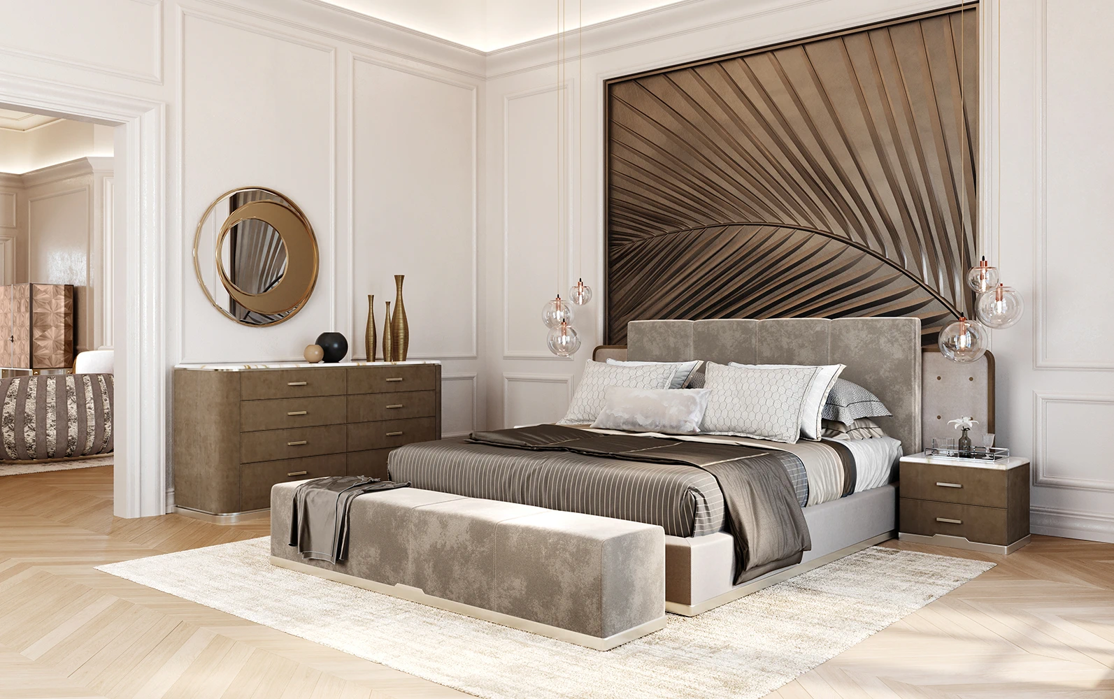 Кровать Lola — Asnaghi, кожа, фото 2