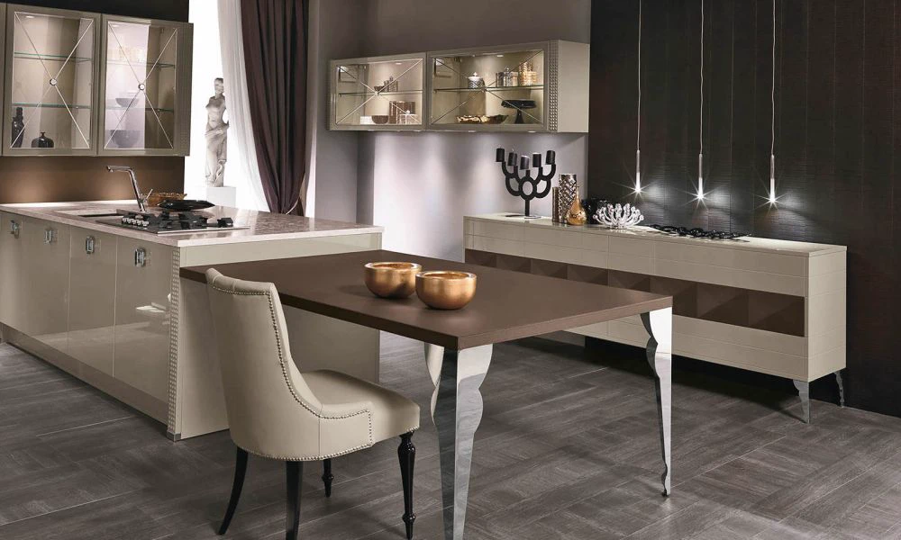 Каркас и наполнение: металл. Современный дизайн Стол Luxury Glam Tsagomate — Aster, металл, фото 2