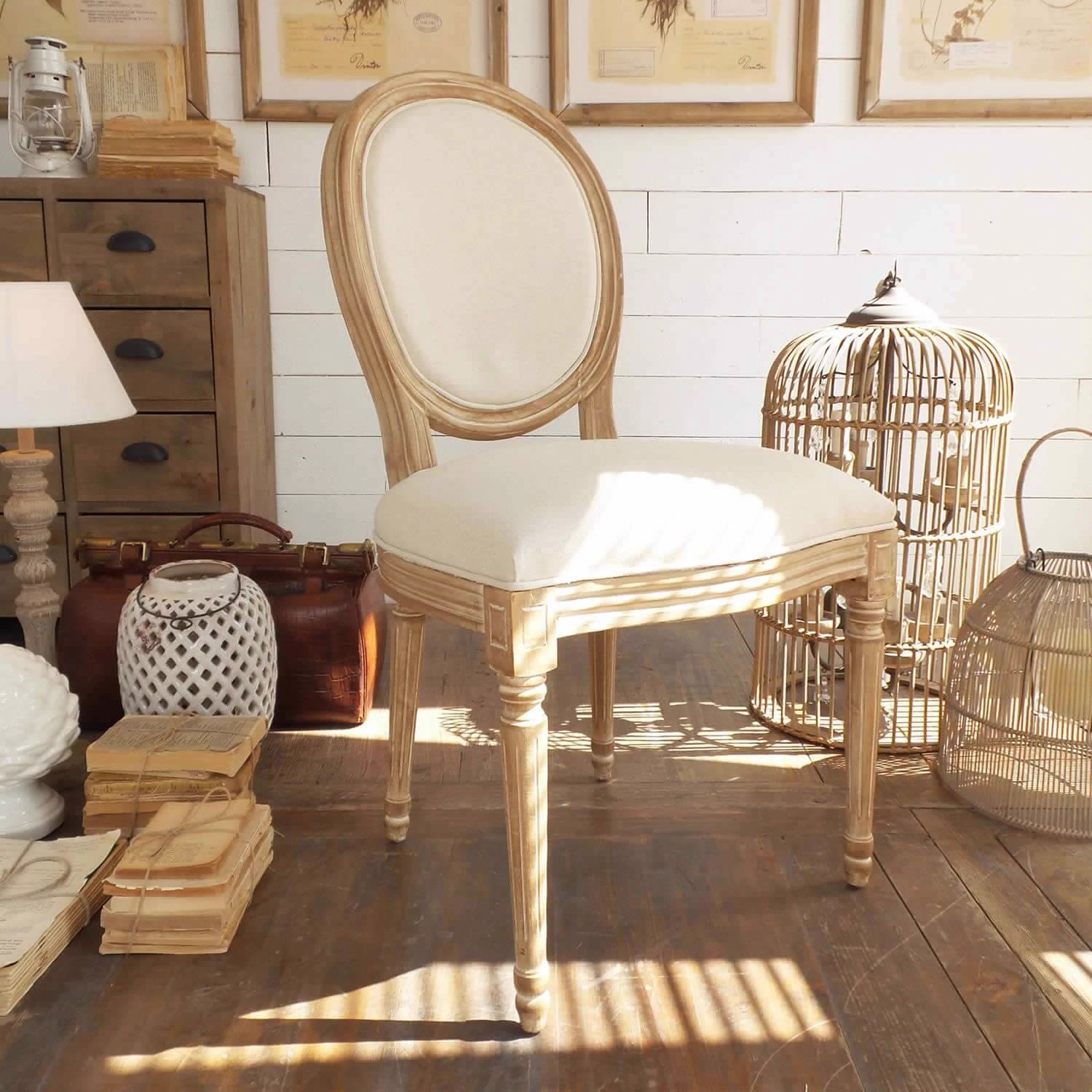 Стул Natural Wood — Atmosphera, текстиль