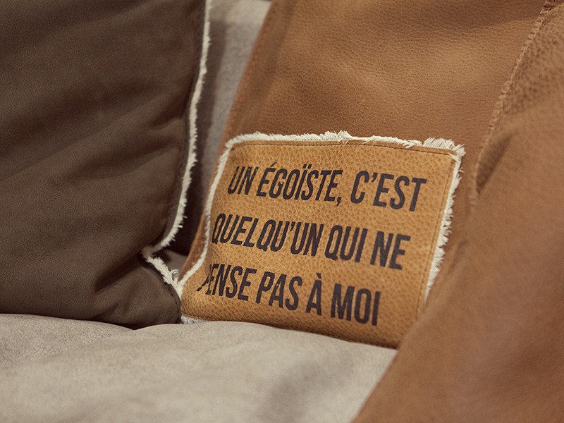 Диван Alfred trench brown — Baxter, кожа, фото 4