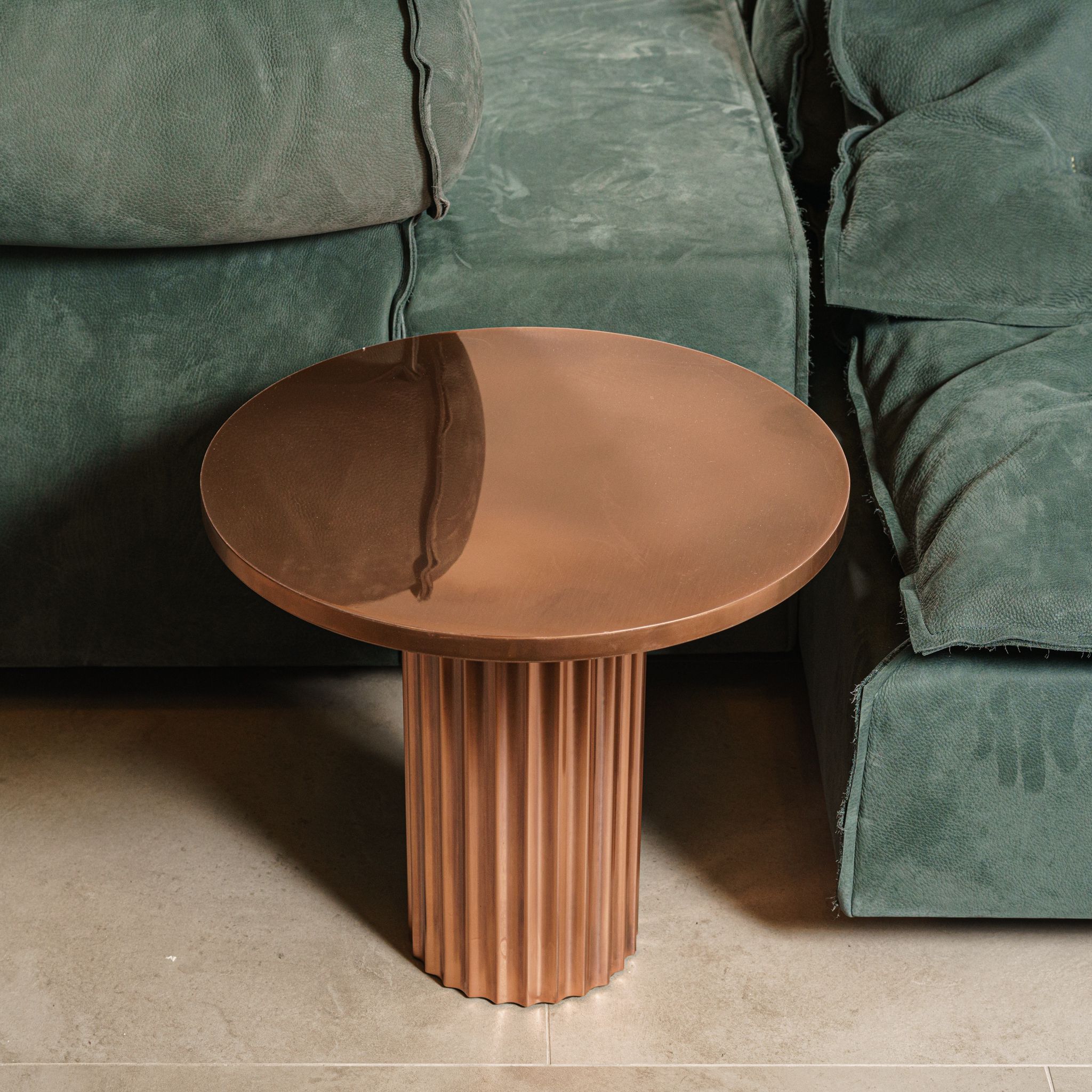 Журнальный столик Allure Glossy Antiqued copper 50 — Baxter, фото 5