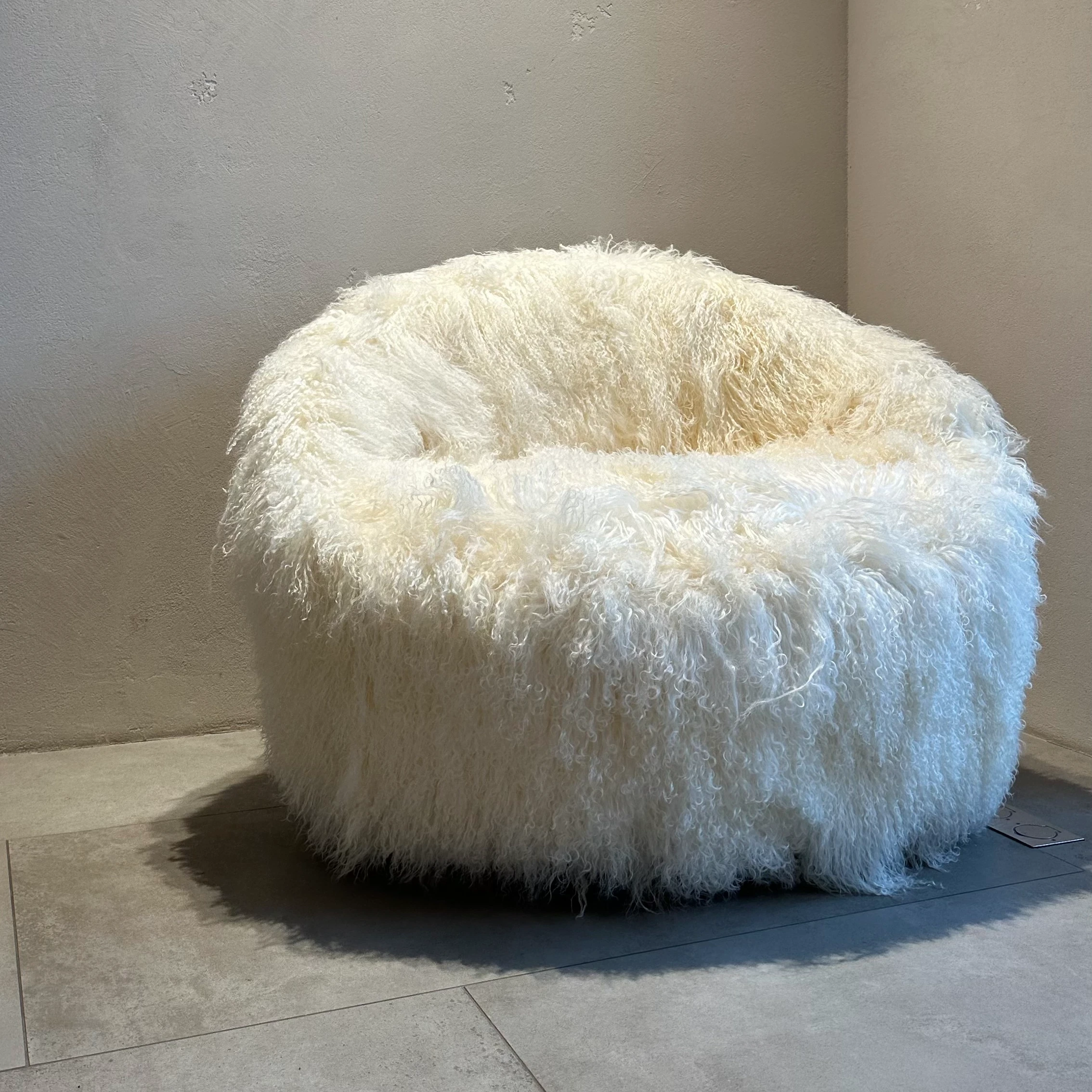 Кресло Artik White / Blue — Baxter, металл