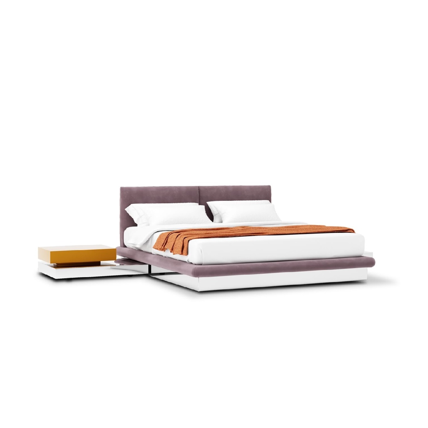 Кровать Aura Slim Bed — Baxter, кожа