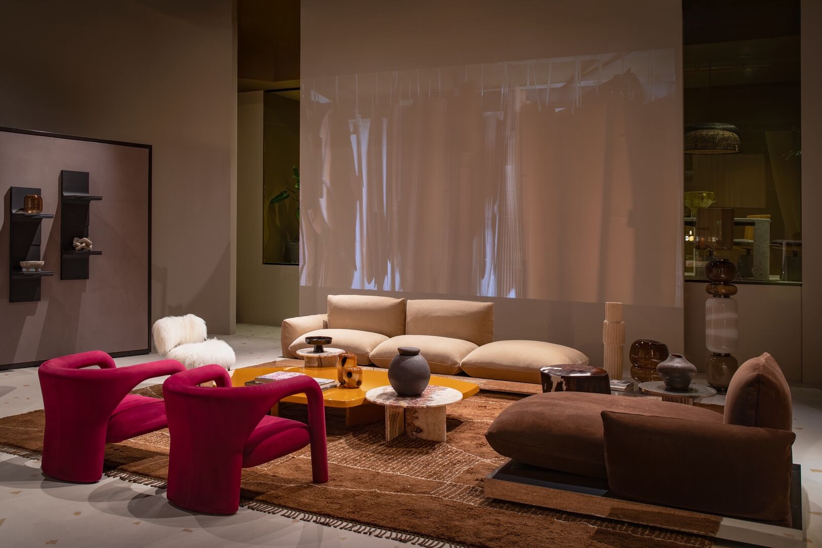 Современный дизайн Диван Aura Sofa — Baxter, кожа, фото 3