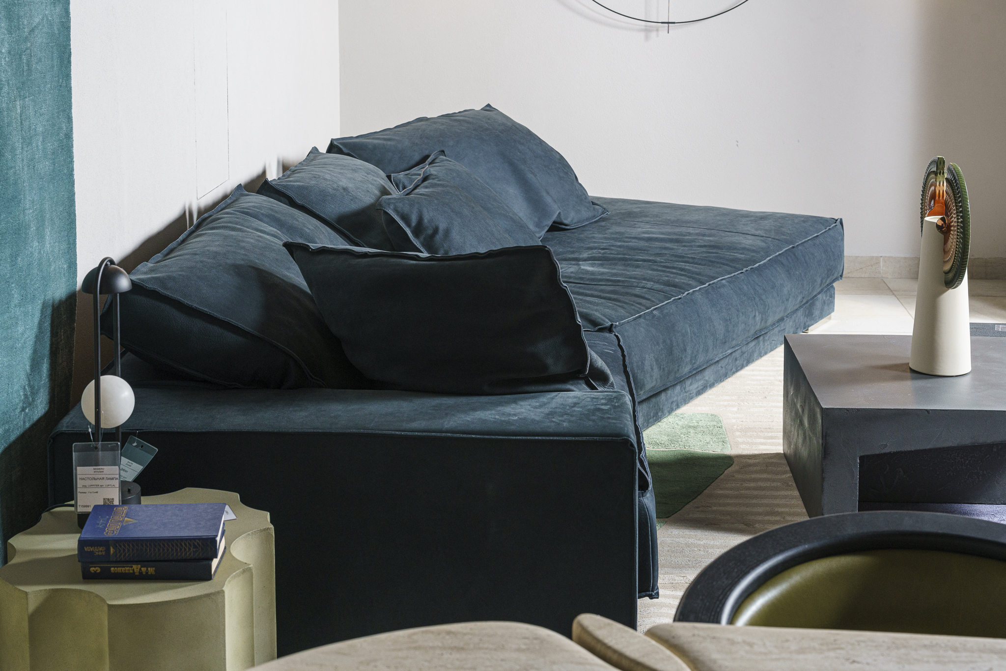 Диван Budapest Soft Nabuck Night 430 — Baxter, кожа, фото 3