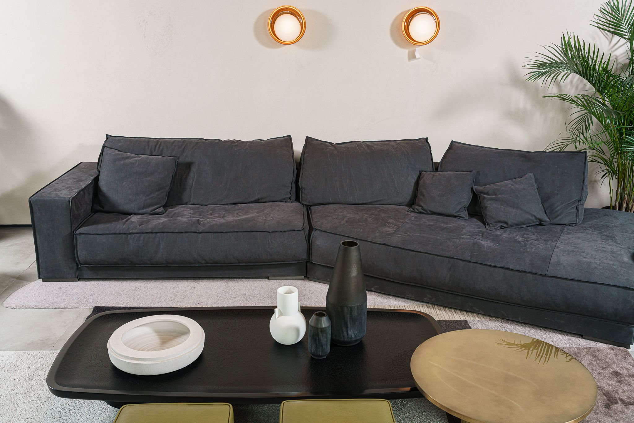 Диван Budapest Soft Nabuck Night — Baxter, кожа, фото 5