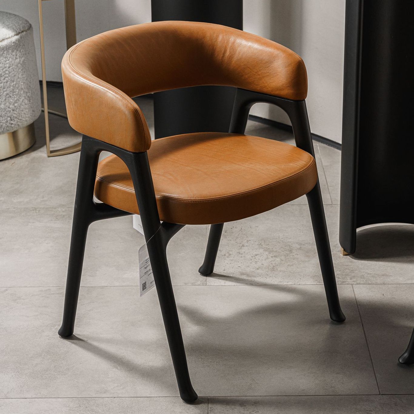 Стул Corinne Leather Cloister Natural — Baxter, дерево