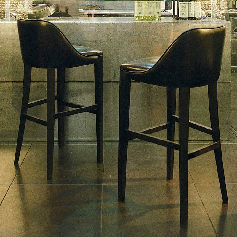 Барный стул Decor Sgabello — Baxter, кожа, фото 2