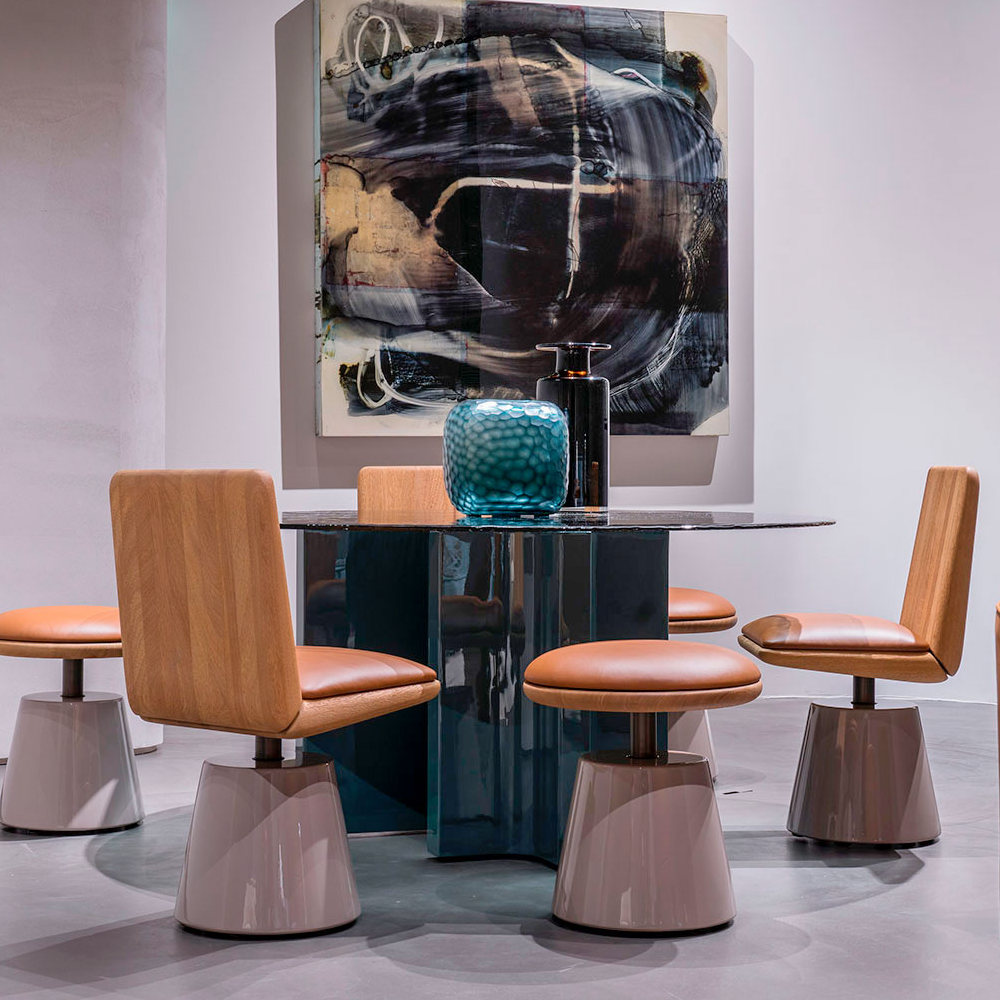 Современный дизайн Стол Dharma — Baxter, стекло, фото 2