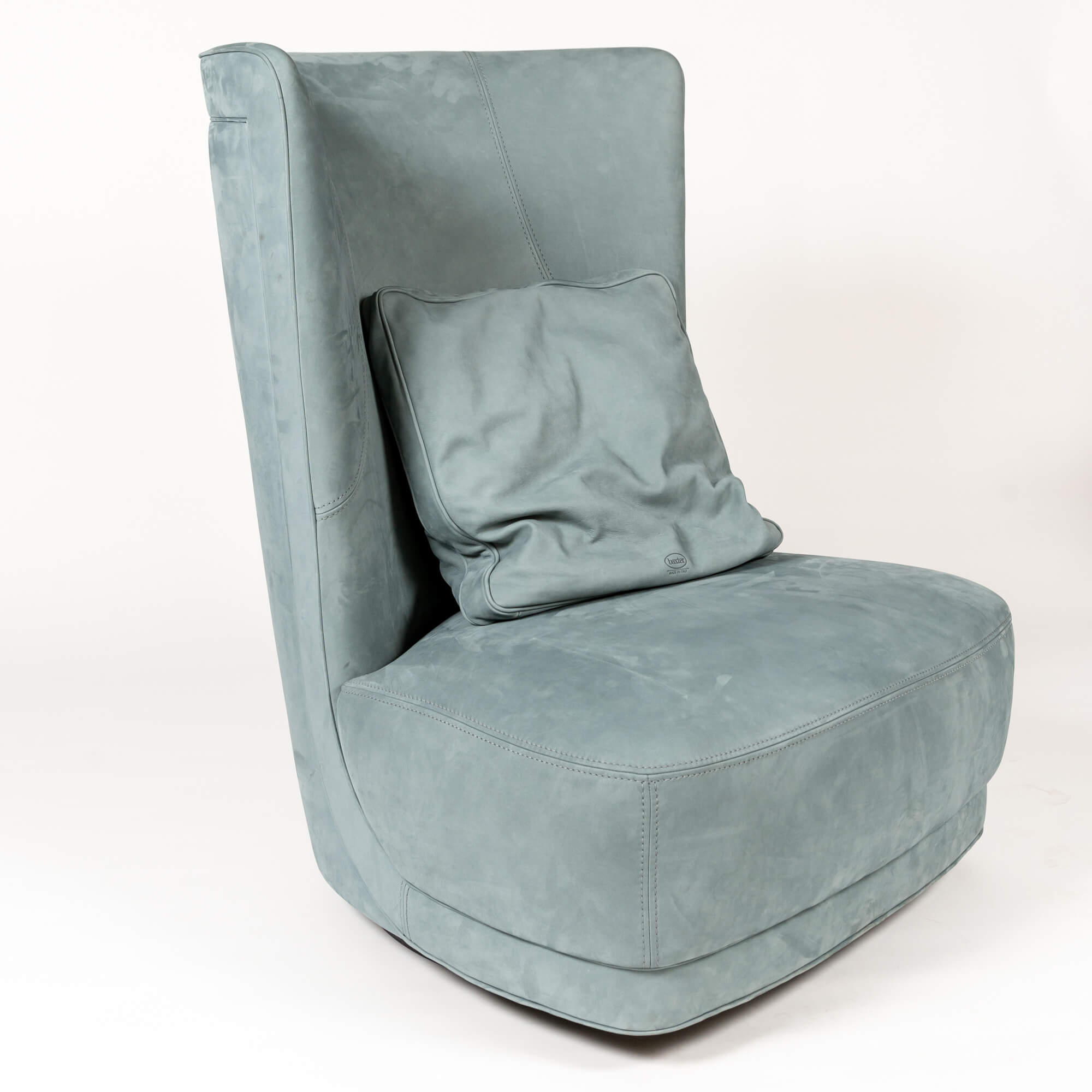 Кресло Etienne Bergere Leather Nabuck Sage — Baxter, кожа, фото 2