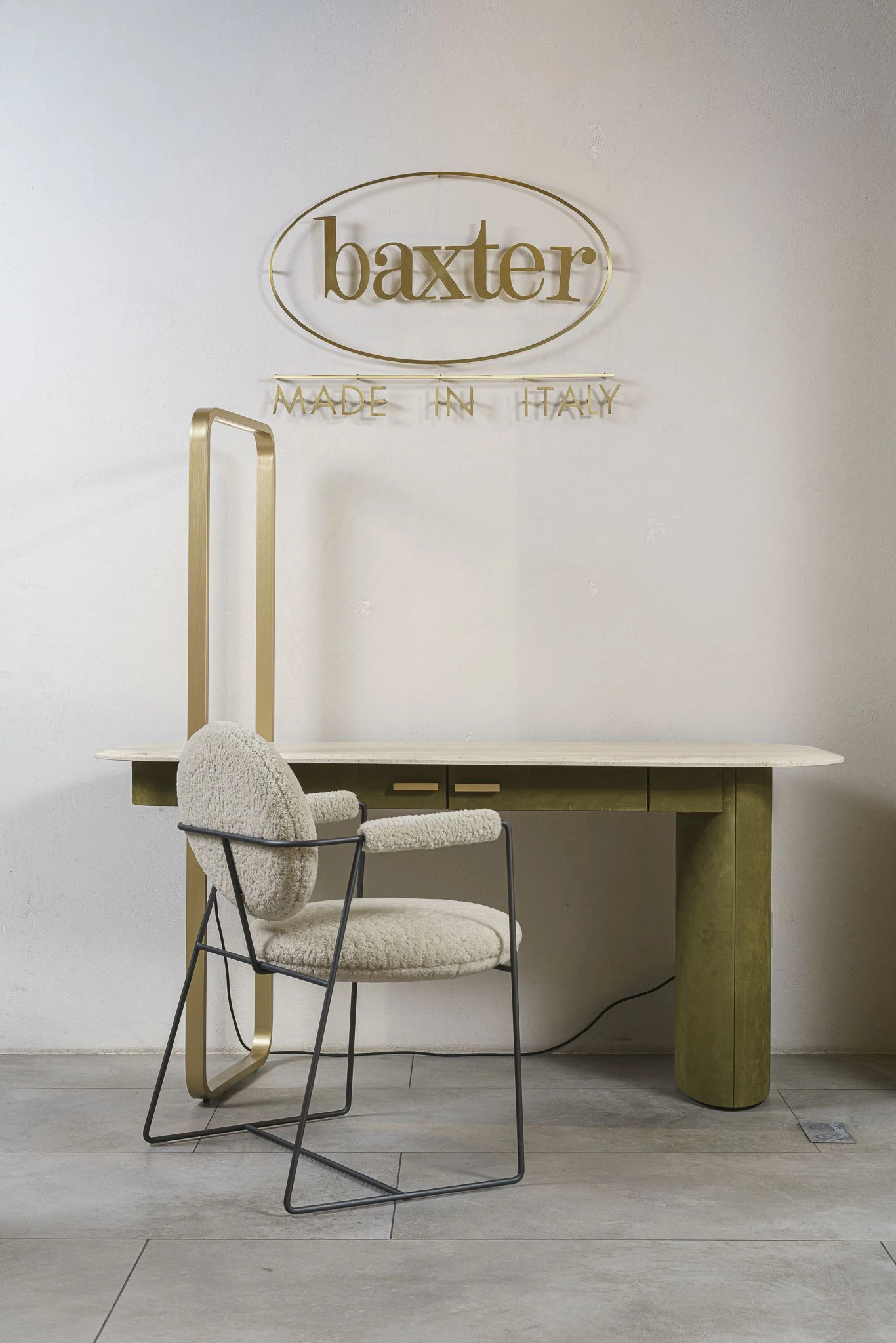 Стул Gemma Mouton Cream — Baxter, кожа, фото 3