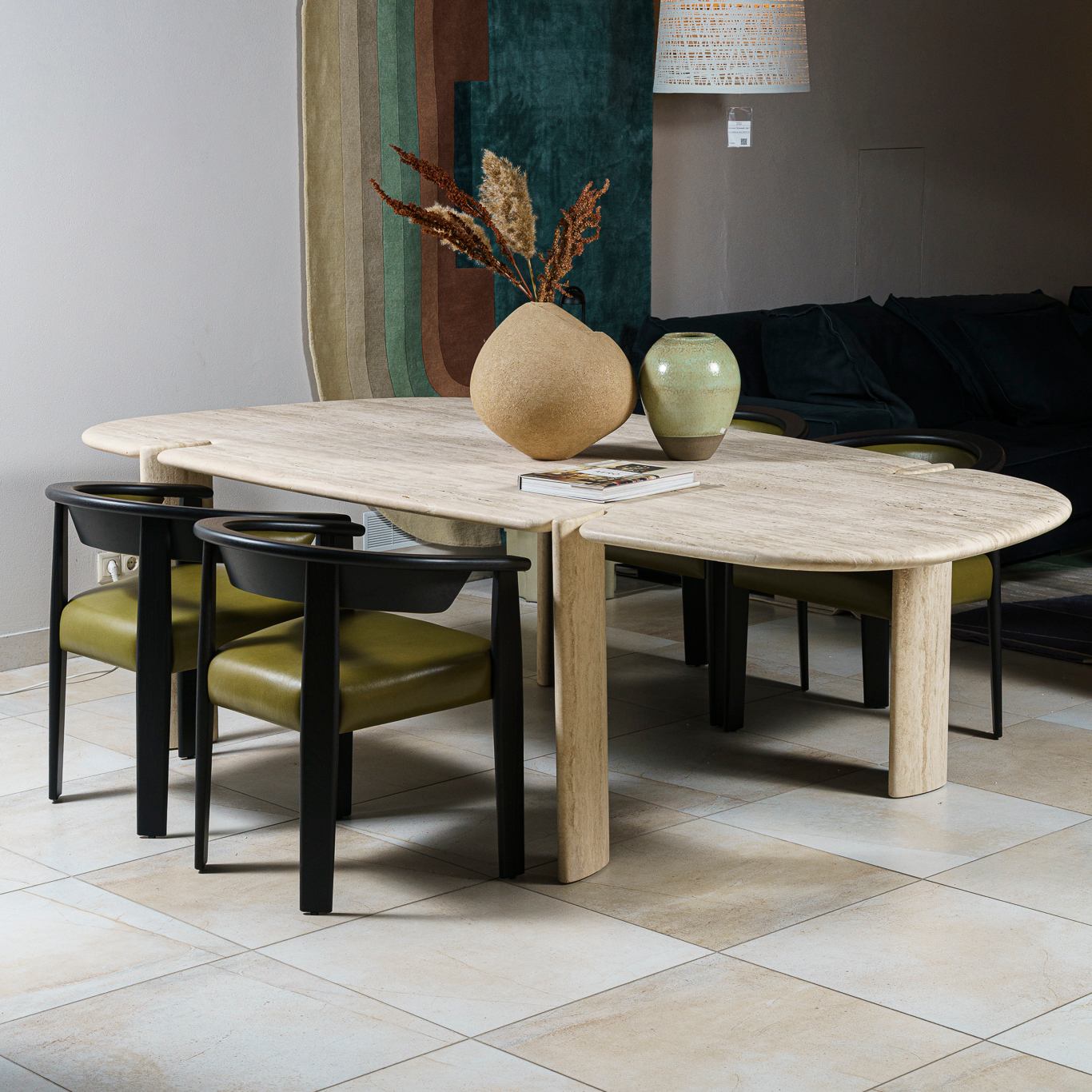 Стол Isamu Stone 265*130 — Baxter, металл