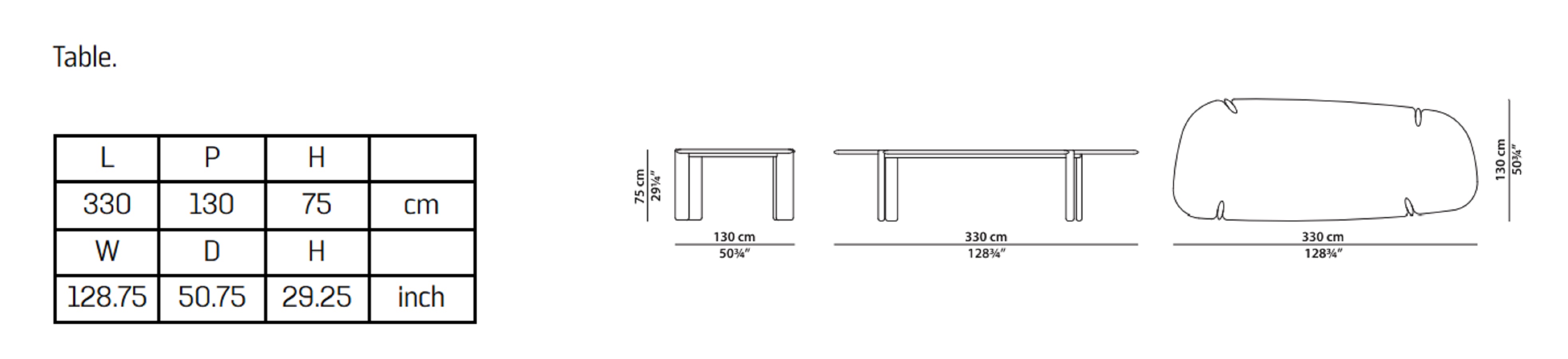 Стол Isamu Stone Table — Baxter, мрамор