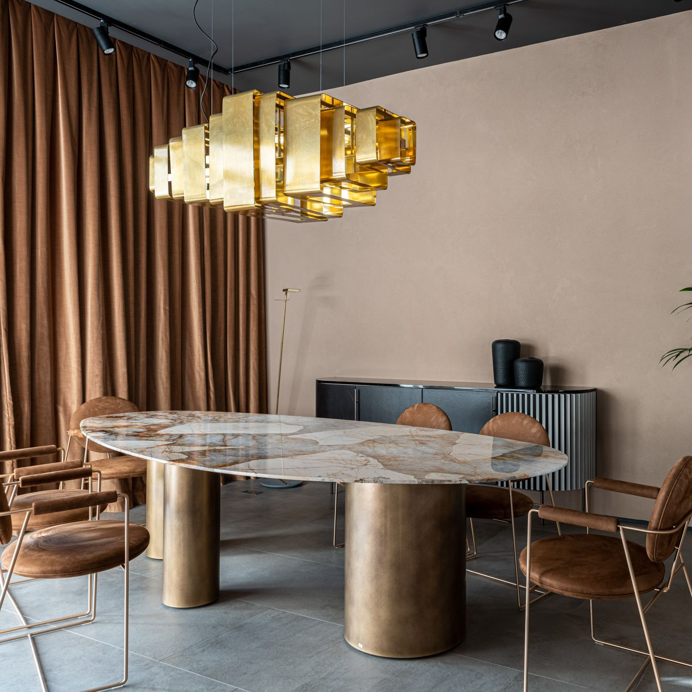 Стол Lagos 290 — Baxter, металл, фото 2