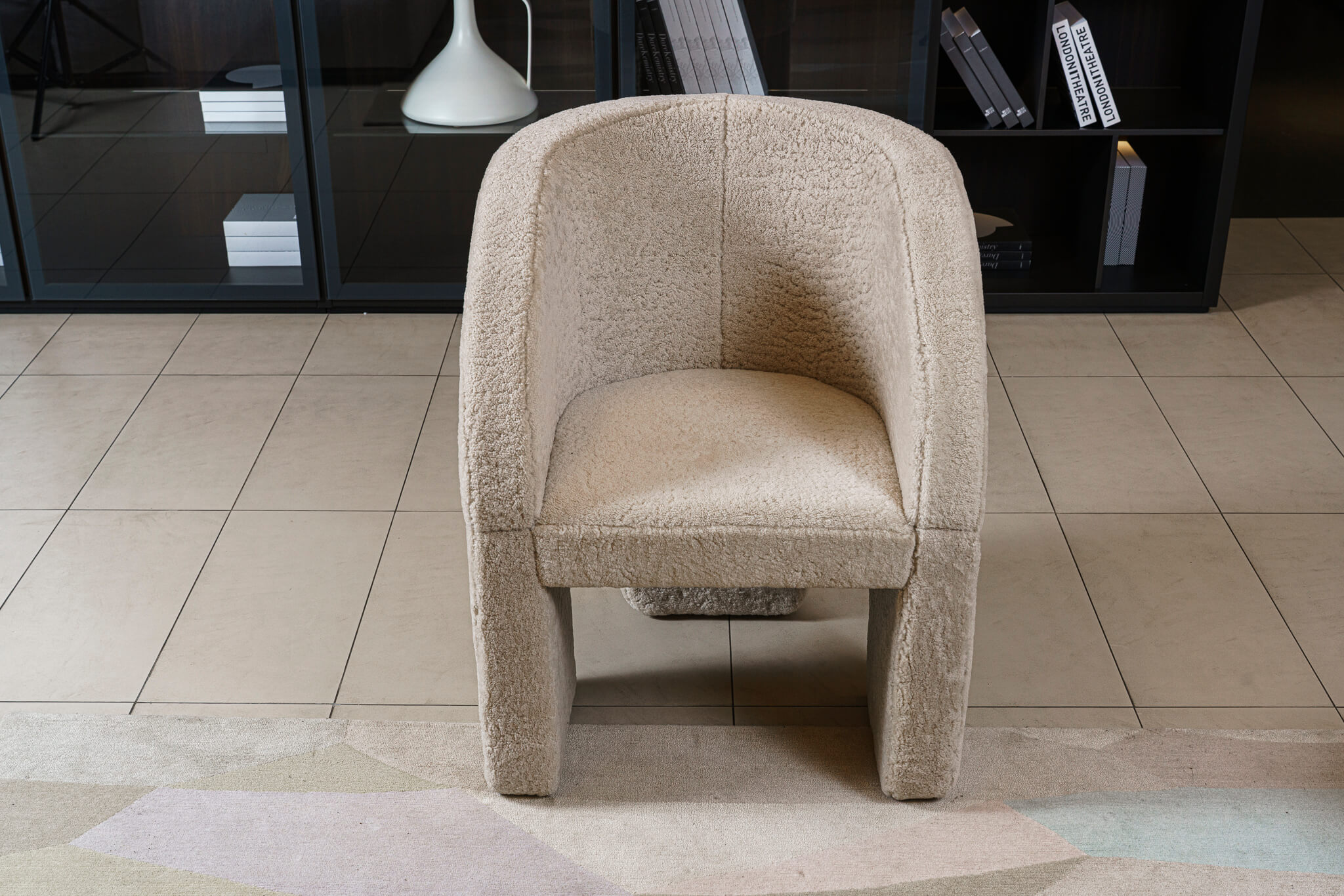 Кресло Lazy Bones Mouton Cream — Baxter, дерево, фото 4
