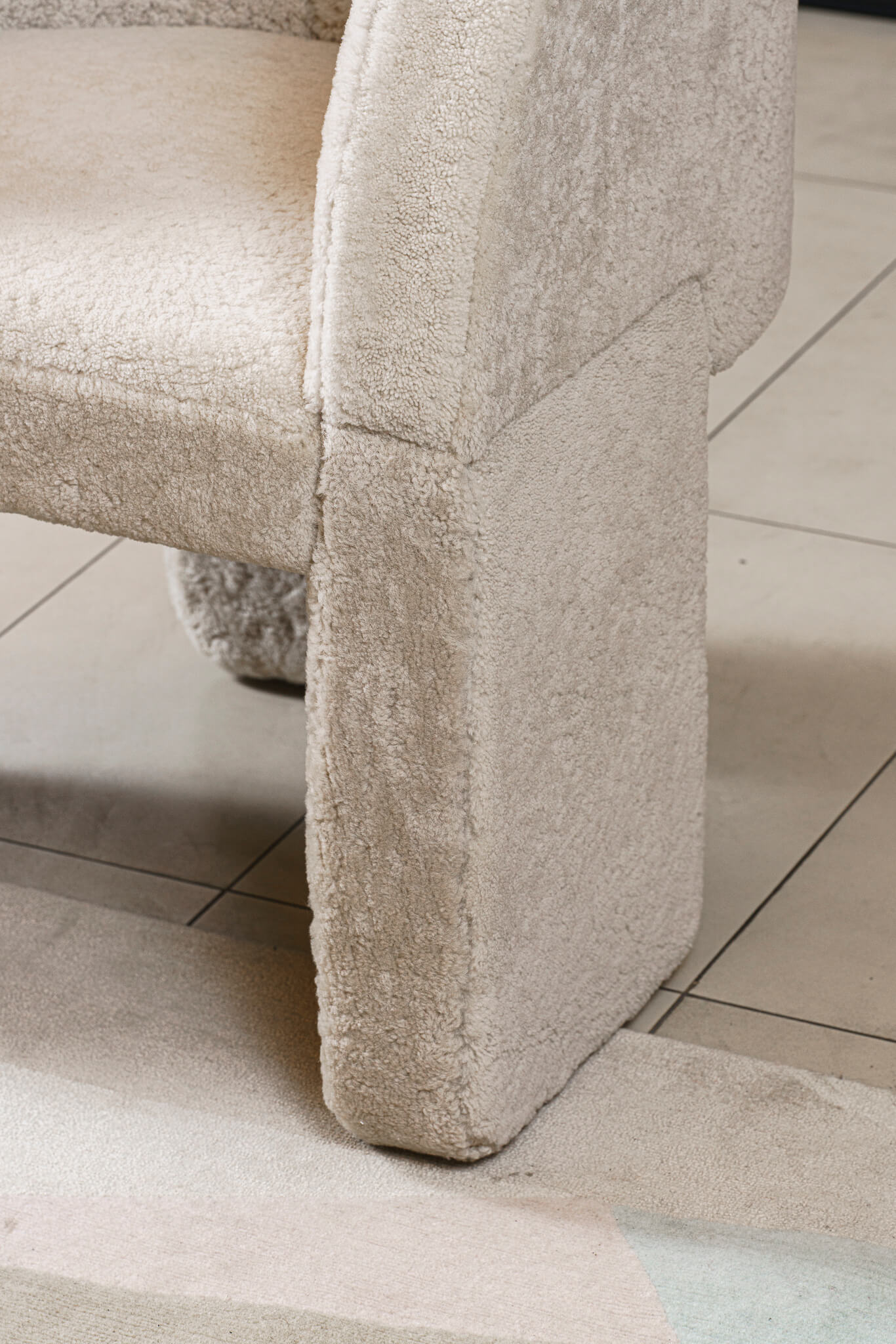 Кресло Lazy Bones Mouton Cream — Baxter, дерево, фото 5