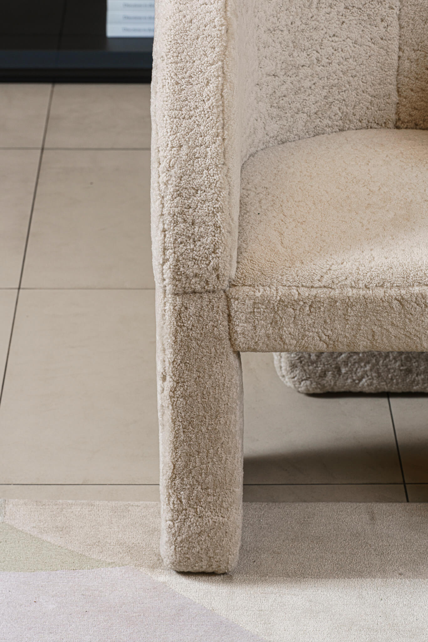 Кресло Lazy Bones Mouton Cream — Baxter, дерево, фото 6