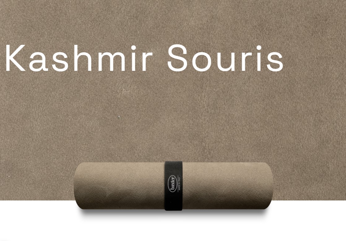 Кровать Miami Soft Kashmir Souris — Baxter, кожа