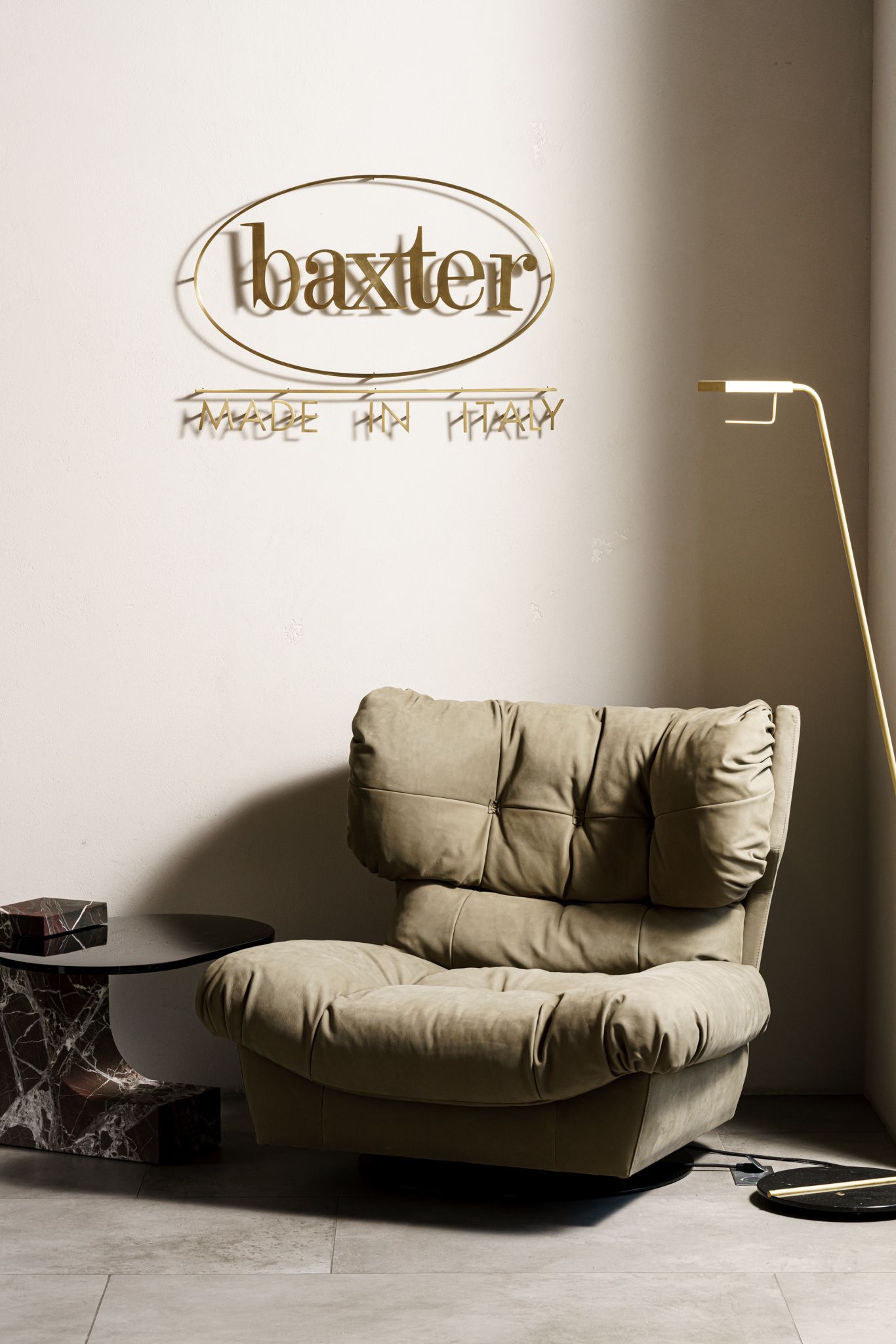 Кресло Milano Kashmir Mimetique — Baxter, кожа, фото 4