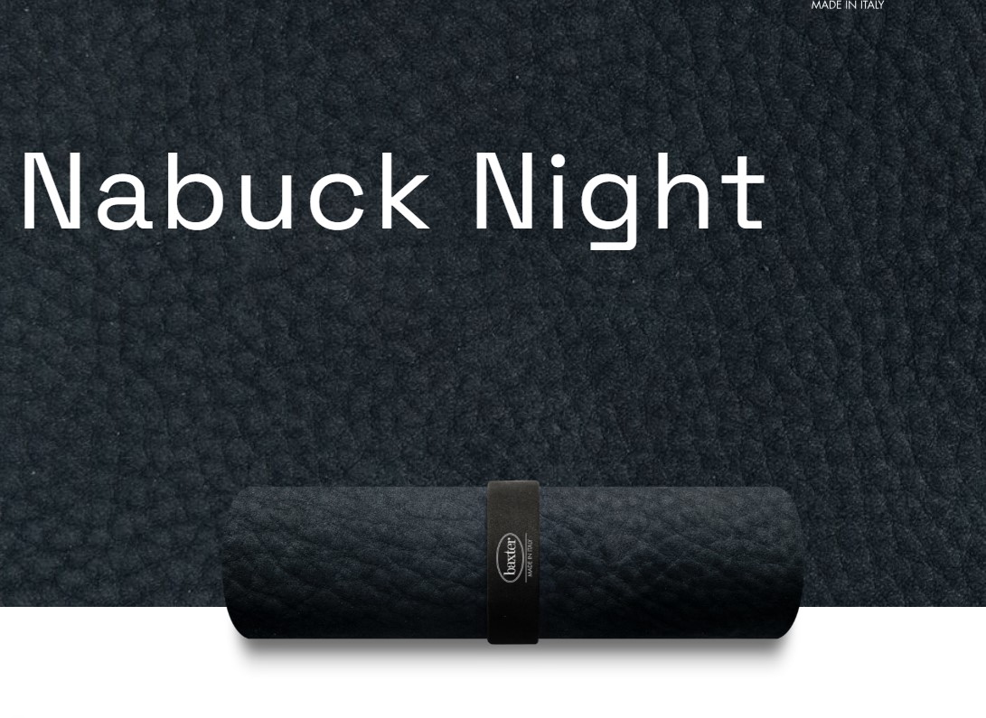 Кресло Milano Nabuck Night — Baxter, кожа