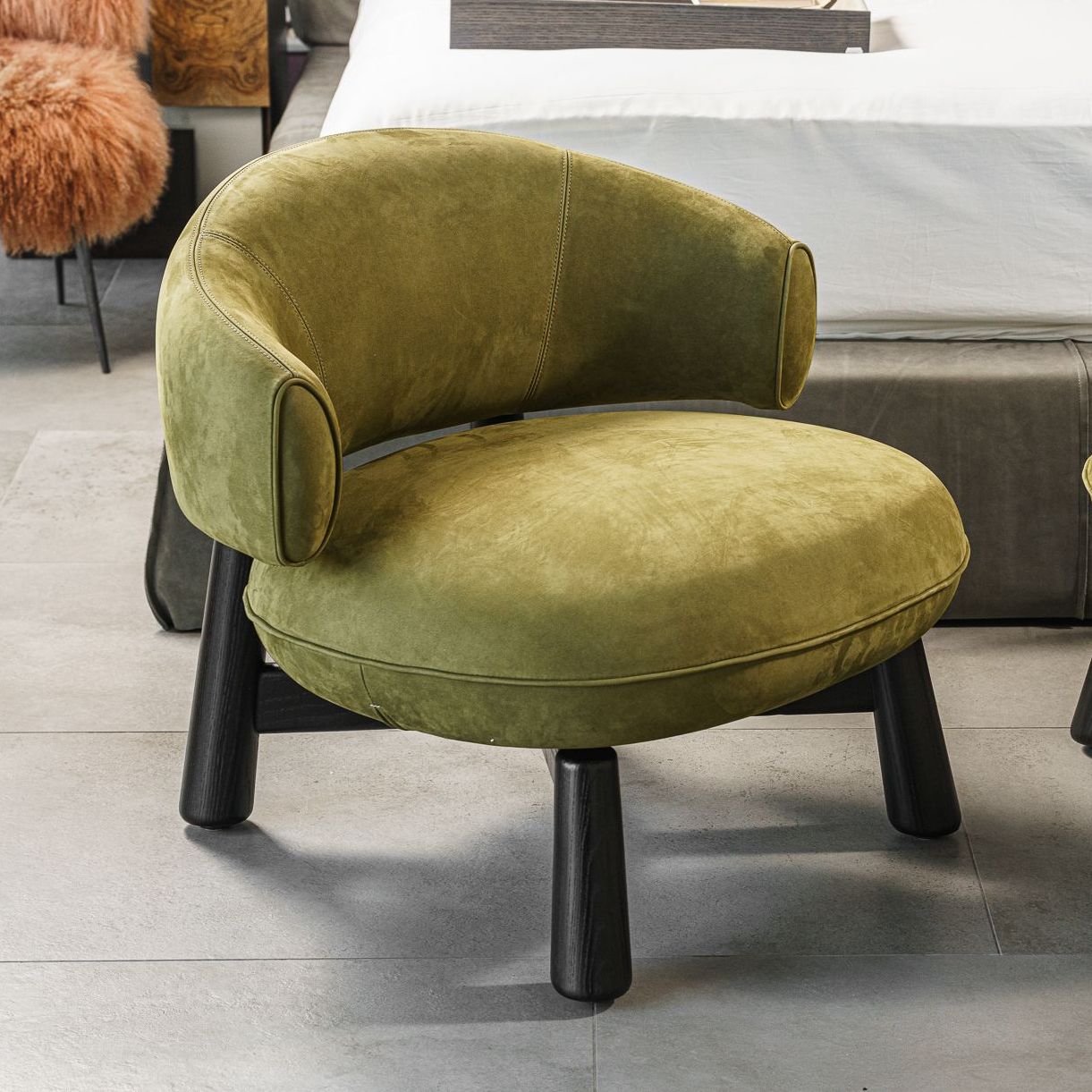 Кресло Olaf Kashmir Olive — Baxter, дерево, фото 2