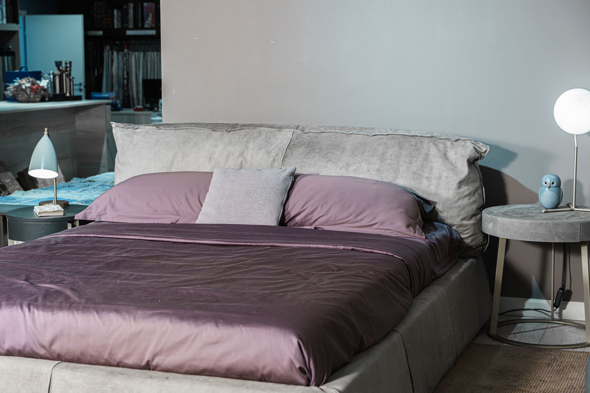Кровать Paris Slim 160 Bo.H Kaki — Baxter, нубук, фото 4