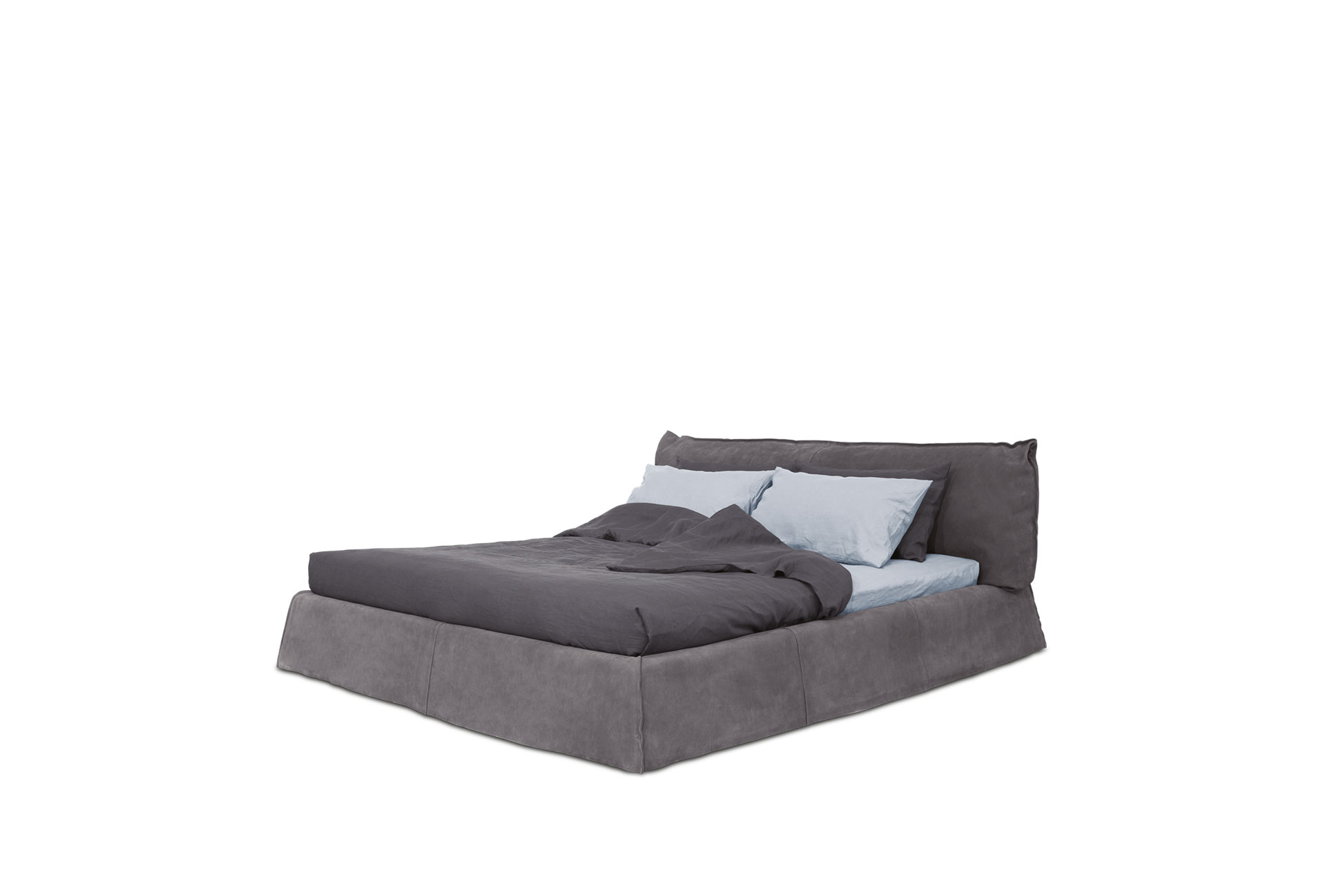 Кровать Paris Slim 160 Bo.H Kaki — Baxter, нубук
