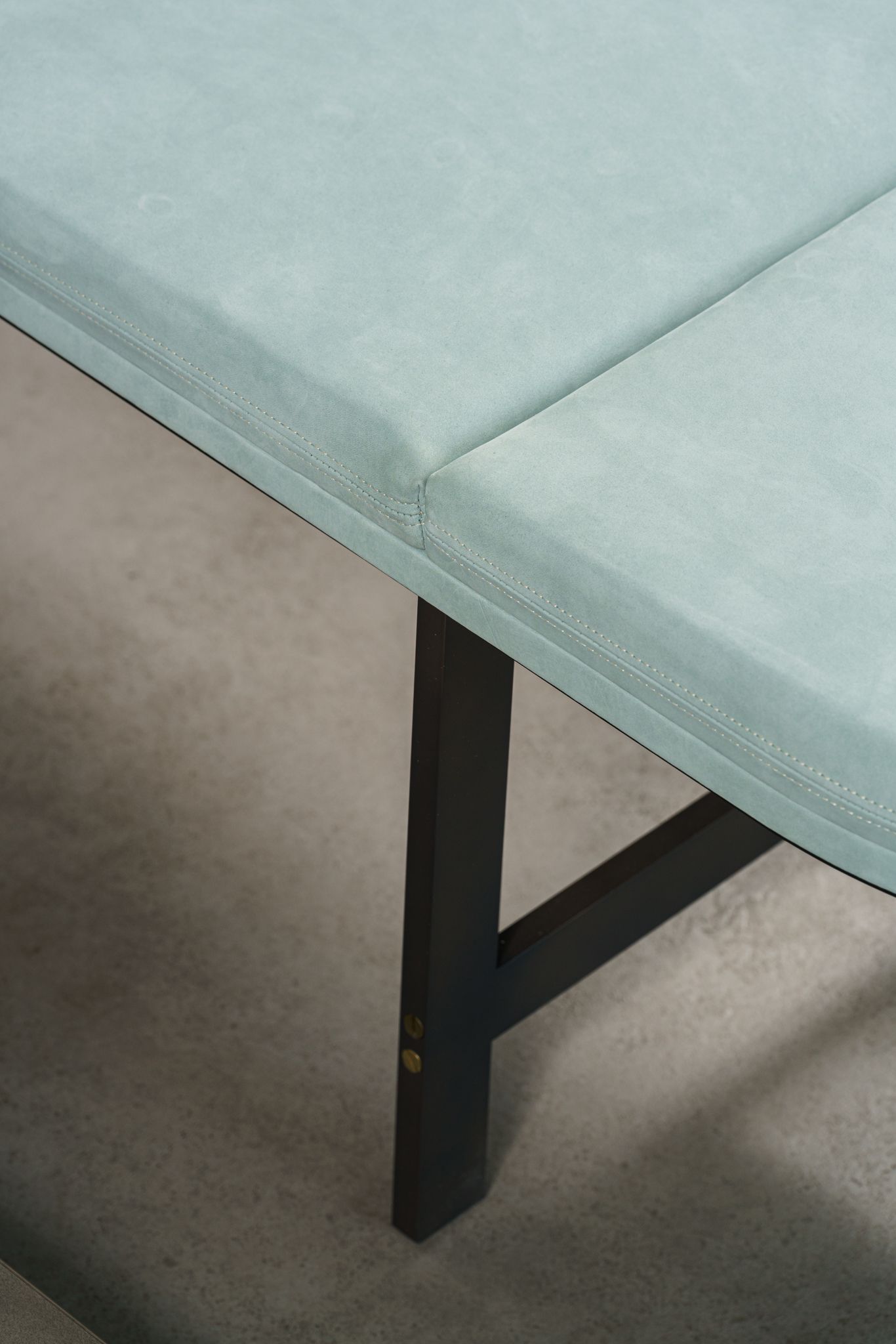 Банкетка Passepartout Kashmir turquoise — Baxter, кожа, фото 4