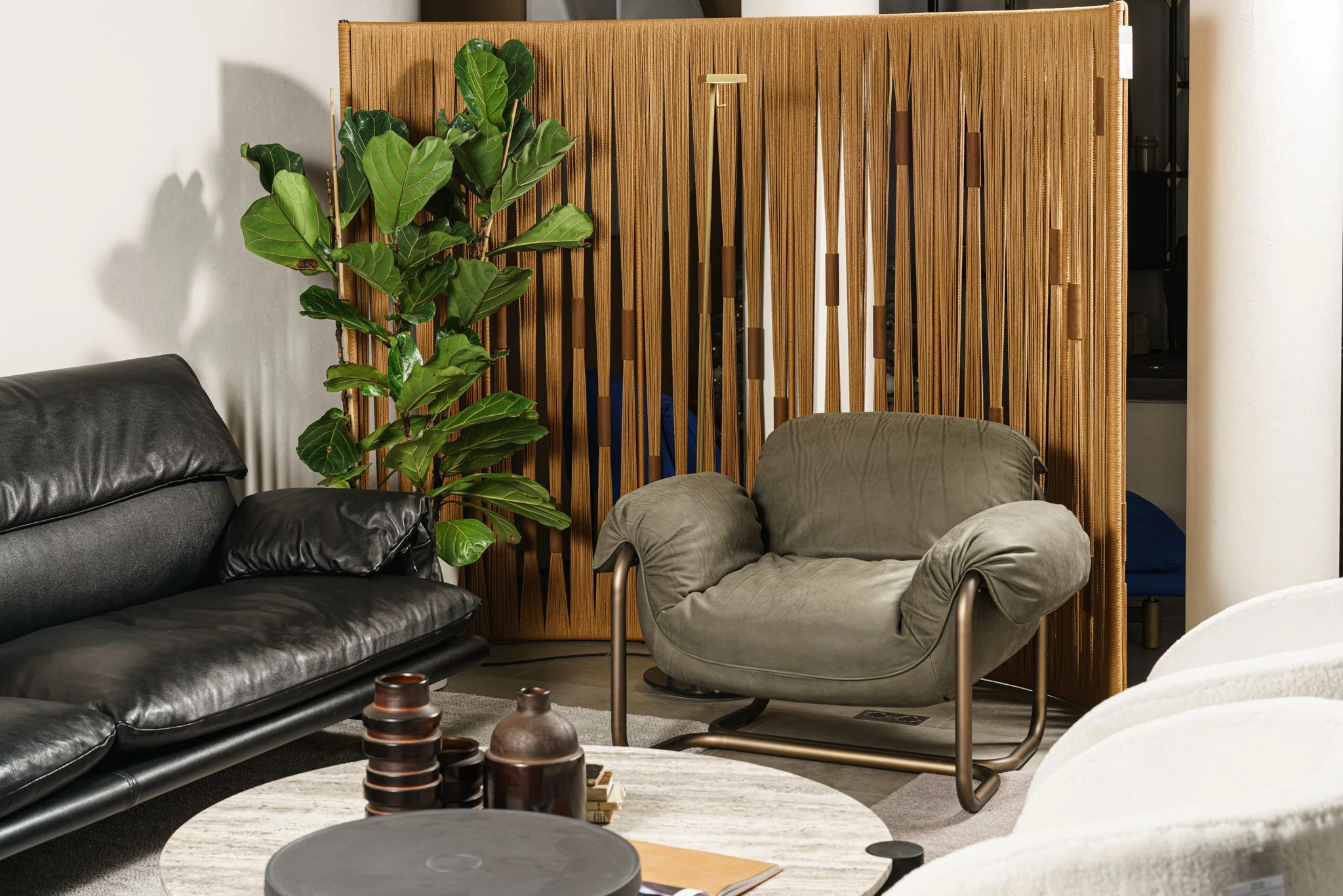 Кресло So Good Plume Mat Leather — Baxter, металл, фото 4
