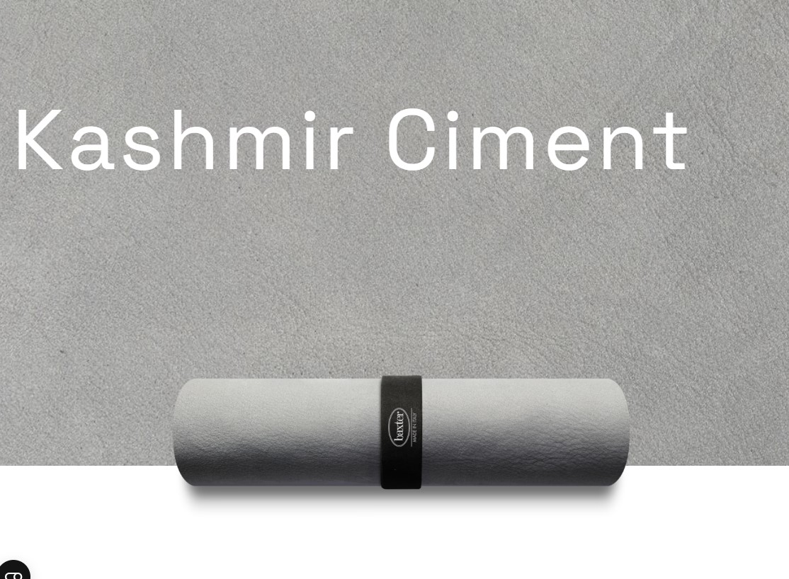 Современный дизайн Двухместный диван Sorrento Kashmir Ciment — Baxter, кожа, фото 3