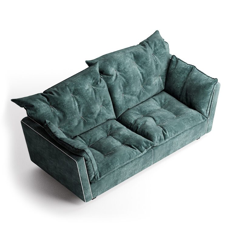 Двухместный диван Sorrento Kashmir Jade — Baxter, кожа
