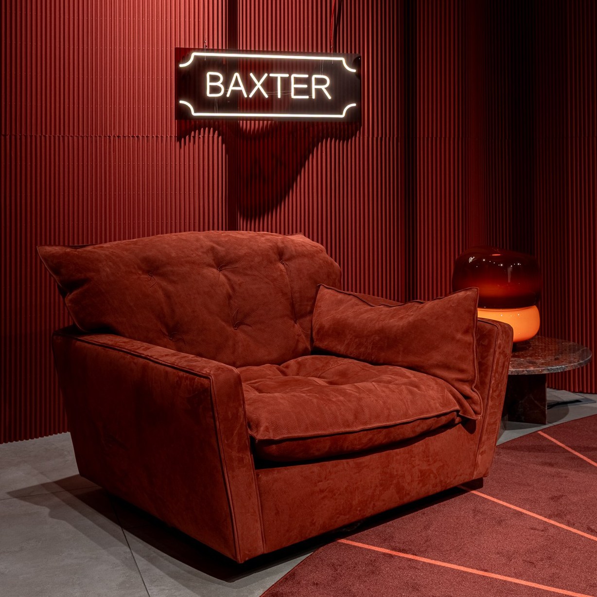 Кресло Sorrento Nabuck Rhubarb — Baxter, нубук, фото 2