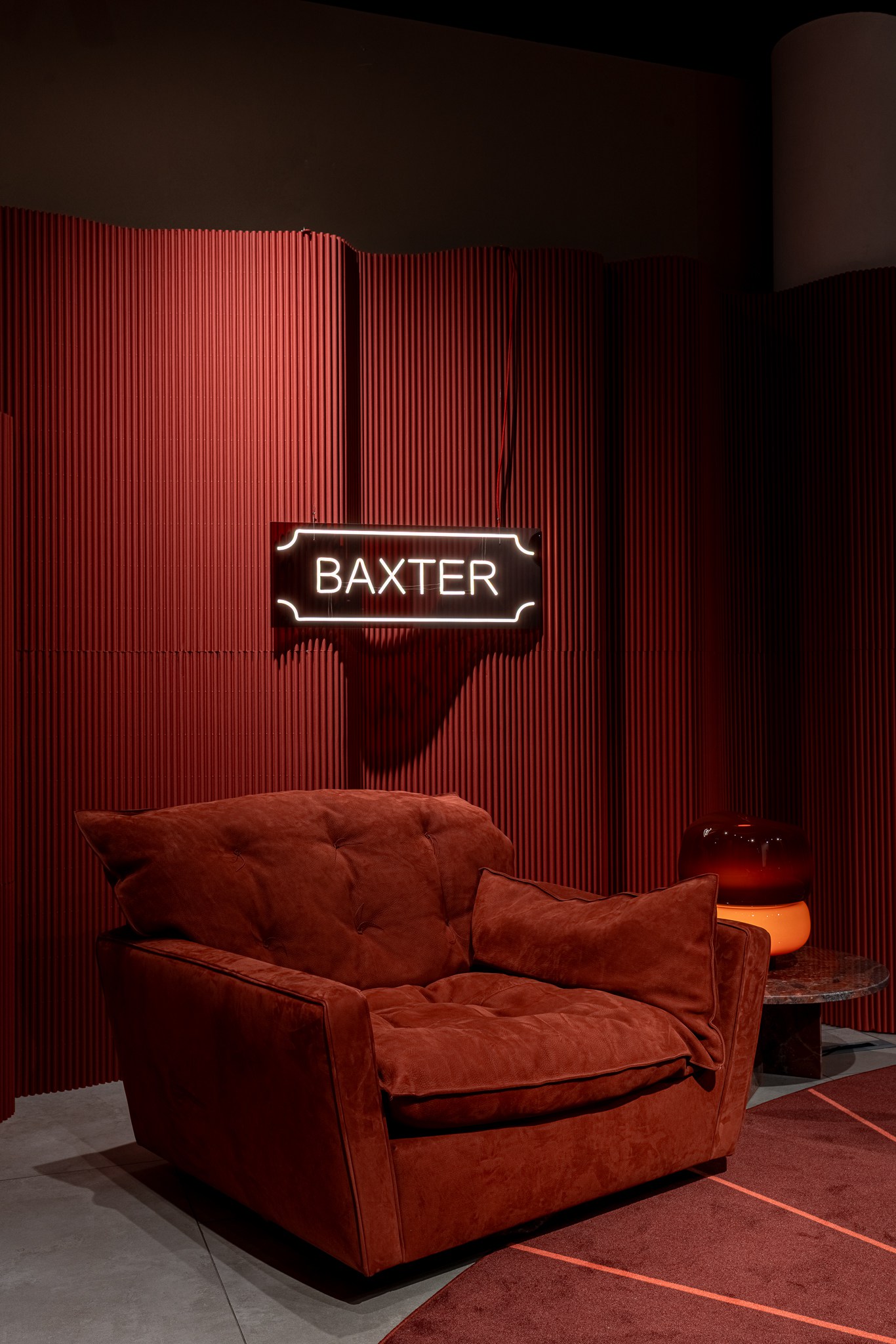 Кресло Sorrento Nabuck Rhubarb — Baxter, нубук, фото 4