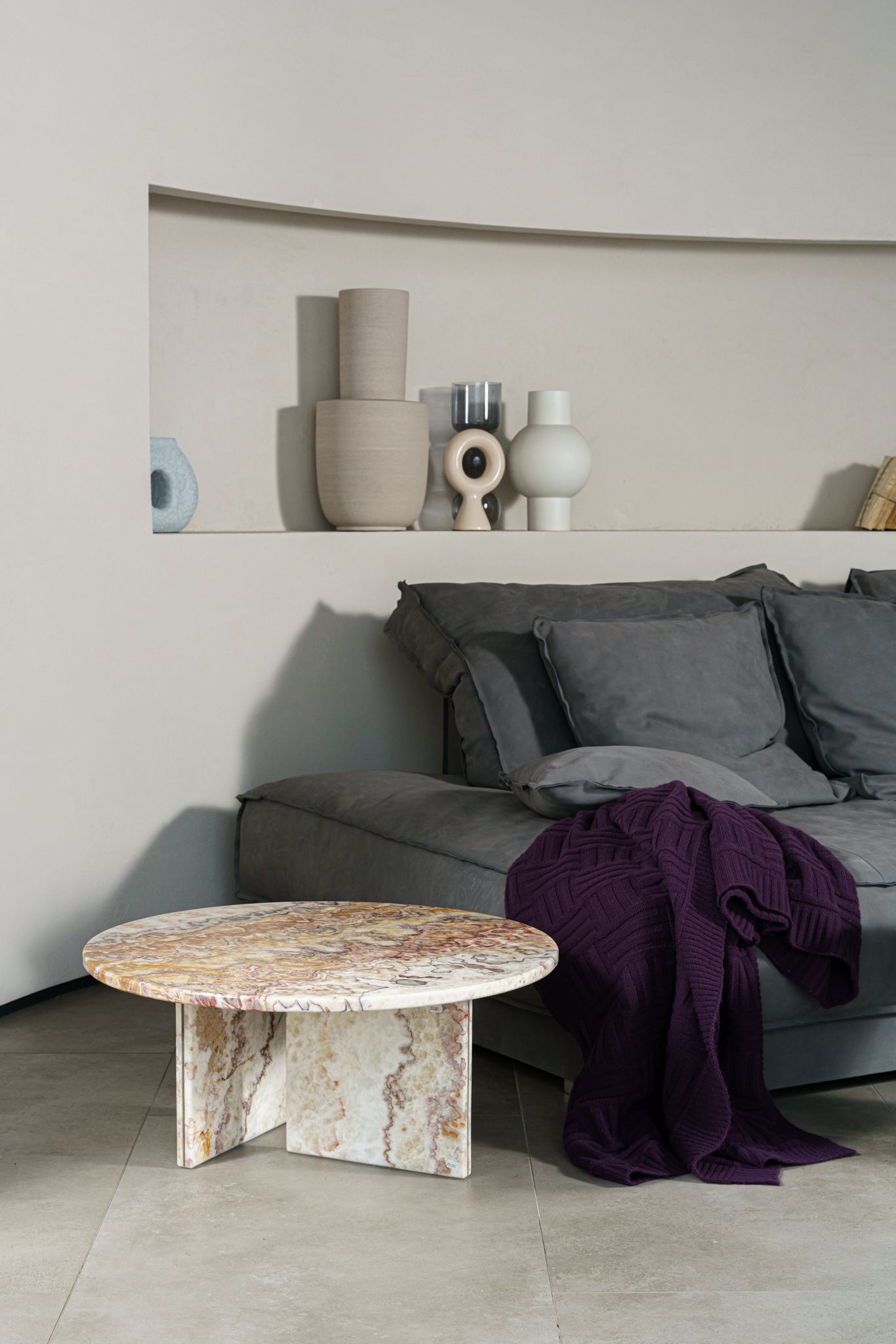 Современный дизайн Журнальный столик Tebe Onyx Brioche 70 — Baxter, фото 4