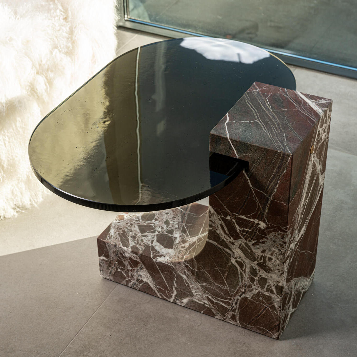 Современный дизайн Журнальный столик Verre Lepanto Hidro marble — Baxter, мрамор, фото 3