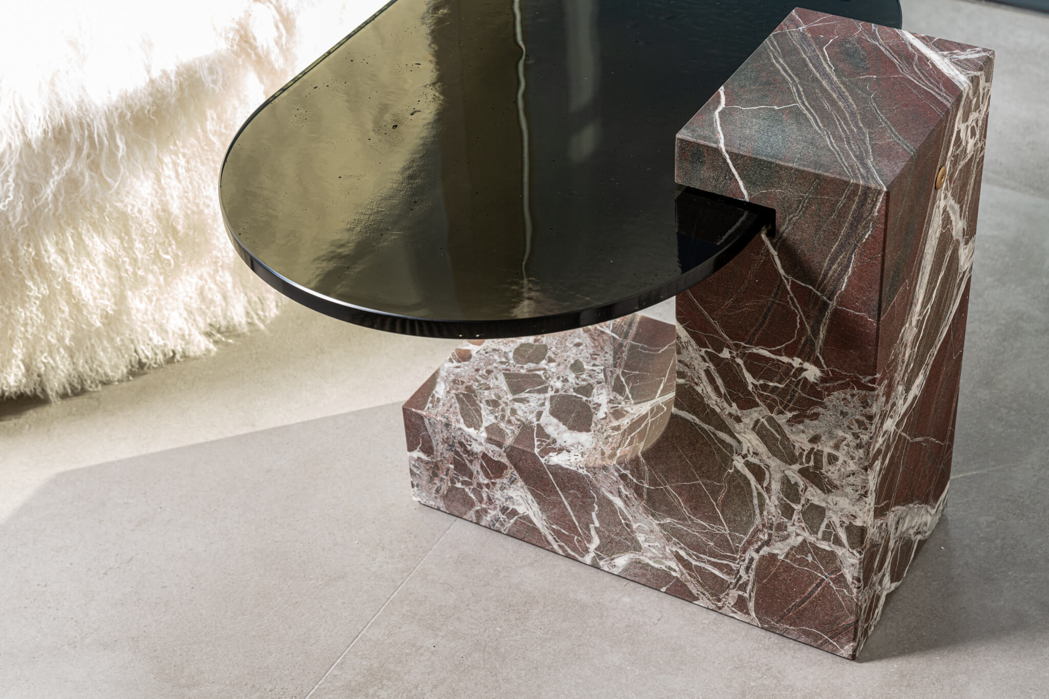 Современный дизайн Журнальный столик Verre Lepanto Hidro marble — Baxter, мрамор, фото 4
