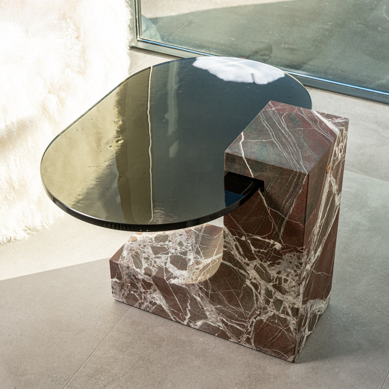 Современный дизайн Журнальный столик Verre Lepanto Hidro marble — Baxter, мрамор, фото 5