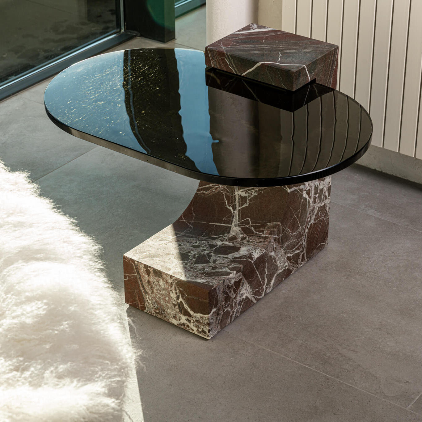Современный дизайн Журнальный столик Verre Lepanto Hidro marble — Baxter, мрамор, фото 6