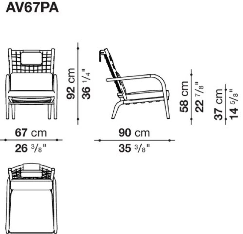 Кресло Alvar — B&B Italia, кожа, фото 6