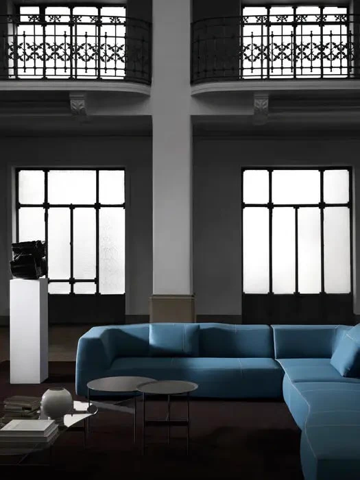 Диван Bend-Sofa — B&B Italia, кожа, фото 2