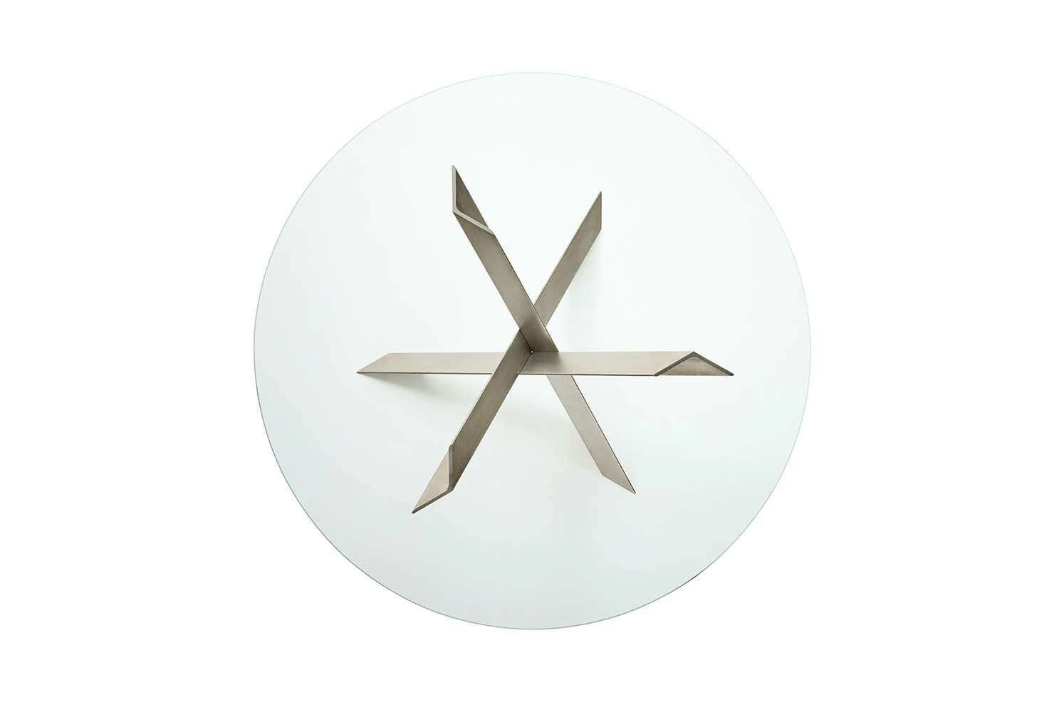 Каркас и наполнение: массив дерева, металл. Современный дизайн Стол Bolt Table — B&B Italia, стекло, фото 5